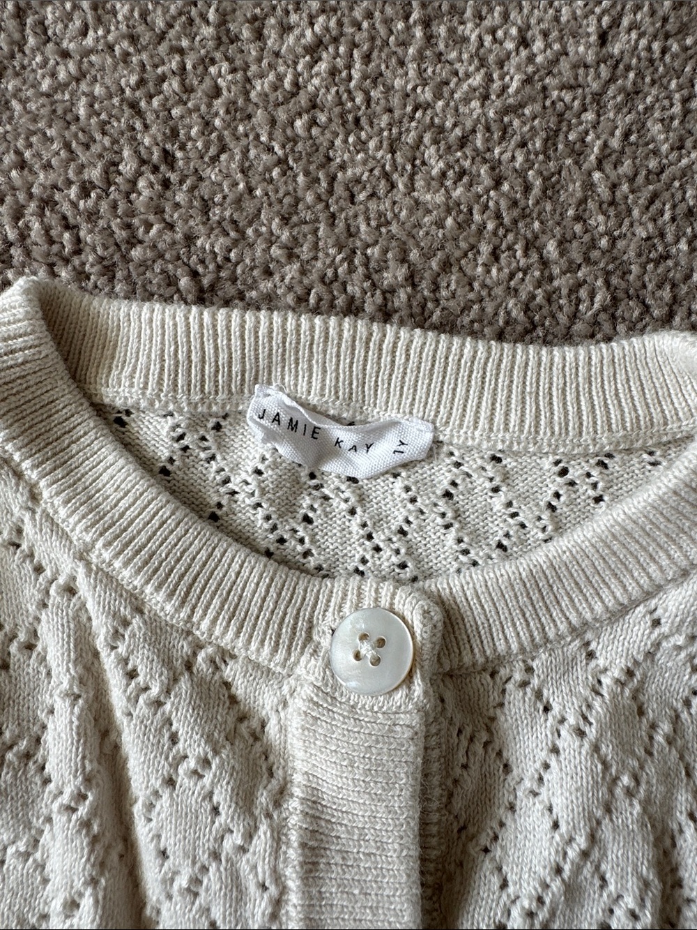 Jamie Kay Cream Button Cardigan - Picture 2 of 3